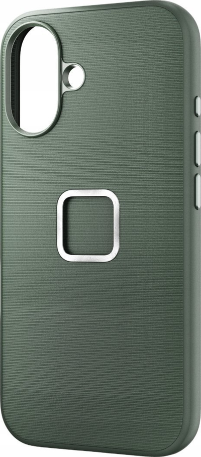 Futrollë Peak Design Mobile Everyday Fabric Case iPhone 16, SlimLink MagSafe, ngjyrë Sage