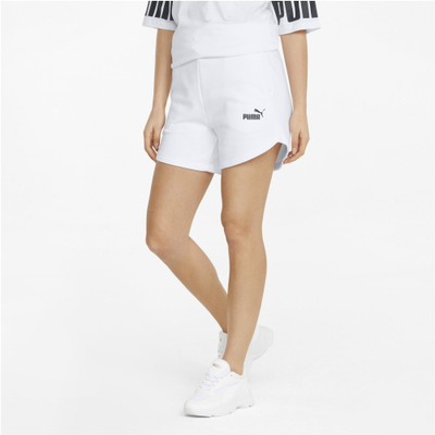 Shorce sportive Puma Essentials, për femra, me litar, të bardha