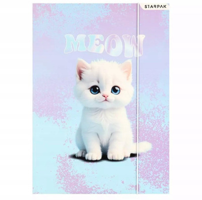 Dosje Starpak Cute Kitty, A4, me llastik, shumëngjyrëshe
