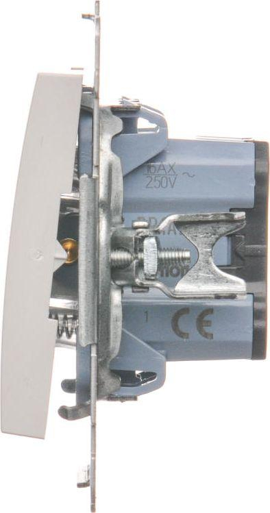 Buton me shtypje Kontakt-Simon (DP1A.01 / 11), 16 AX, 250 V, i bardhë 