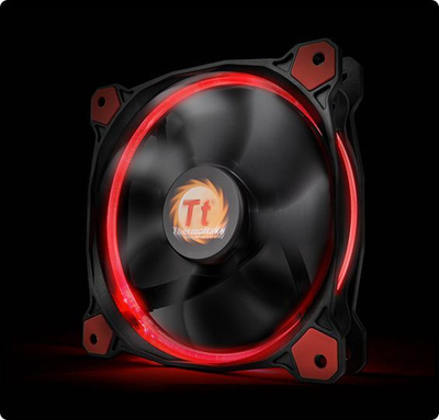 Ftohës Thermaltake Riing LED, 140 mm, i kuq