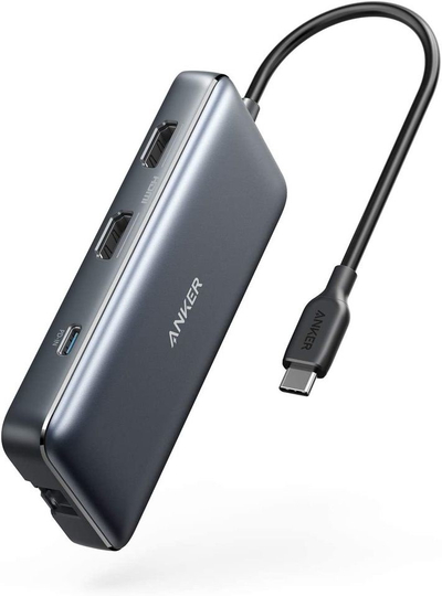 Qendër USB Anker PowerExpand 8-in-1, USB-C, 4K HDMI, 85W PD, e zezë