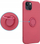 Kapak telefoni OEM Silicone Ring për Samsung A53 5G, TPU, me unazë, i kuq i hapur
