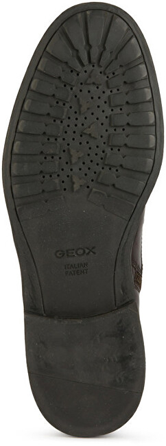 Këpucë lëkure për meshkuj Geox, të kafta