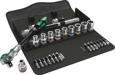 Set veglash Wera 8100 SC 9, 28 pjesë, kuti me material tekstili