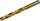Spirale metalike GEKO HSS Titanium Nitride, 6 mm, trup cilindrik