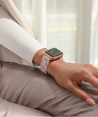 Rrip dore Guess, për Apple Watch (38–41 mm), rozë
