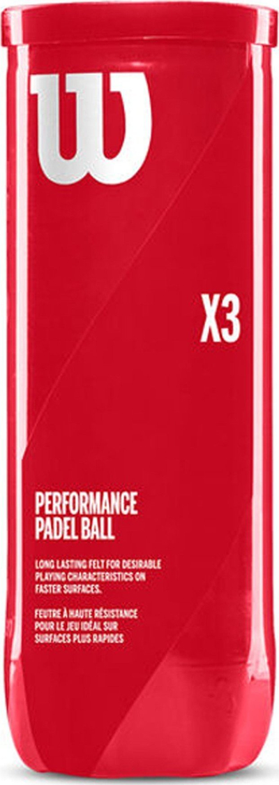 Topa padel Wilson X3, performancë, 3 copë, të verdhë