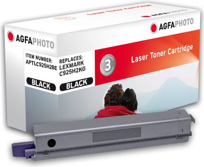 Toneri AgfaPhoto APTLC925H2BE, zëvendësim për Lexmark C925H2KG, i zi