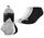 Çorape sportive Adidas Essentials Low Cut, set 3 palë, të zeza të bardha gri