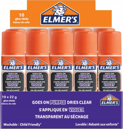 Ngjitës në shkop Elmer's Disappearing Purple, 9g, ngjyrë vjollcë