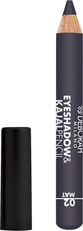 Laps sy për sytë Deborah Eyeshadow Kajal 02 Matte, 2 në 1, gri mat
