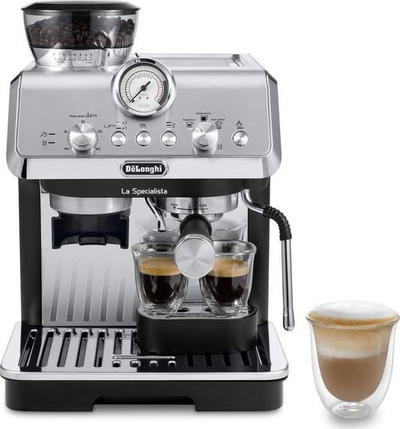 Aparat kafeje espresso DeLonghi La Specialista Arte EC9155.MB, mulli i integruar, gjysmë automatik, i zi