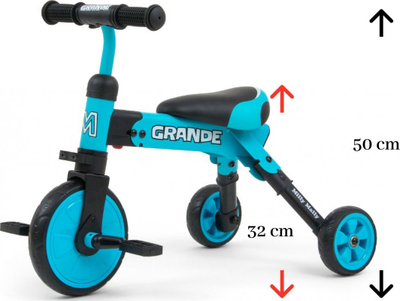 Biçikletë për fëmijë Milly Mally Grande, e kaltër