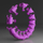 Set hula hoop fitness HMS HHW12 Plus Size me peshë, brez dobësimi BR163 Plus Size, vjollcë dhe i zi