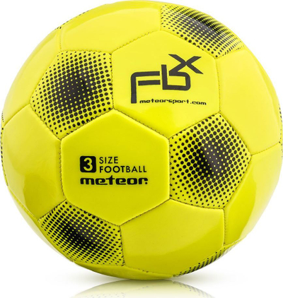 Top futbolli Meteor FBX, madhësia 3, për kalamoj, i verdhë neon