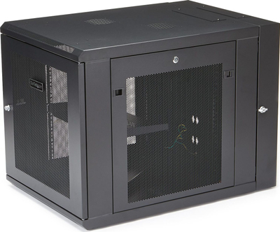Kabinet rrjeti StarTech 12U, montim në mur, 19", i zi