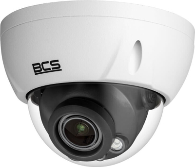 Kamerë dome IP BCS BCS-L-DIP48VSR4-Ai1, 8 Mpx, motozoom 2.7–13.5 mm, e bardhë