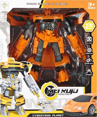 Lodër robot transformues Metroid Cybertron Planet, 20x19x10cm, pa bateri, shumëngjyrëshe