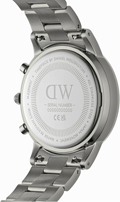 Orë për meshkuj Daniel Wellington Iconic Chronograph Link hDW355, e argjendtë