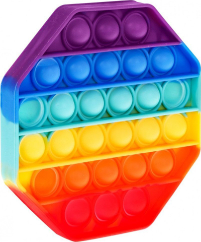 Lodër antistres Last One Lost, Pop It me ndjesi, silikon, me shumë ngjyra