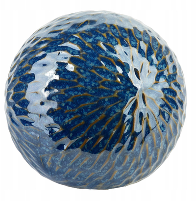 Top dekorativ SAGGIO PATTERN, qeramikë, 12x12x11cm, blu