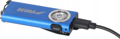 Elektrik çelsash Dedra L0901 Slim LED, 210 lm, USB‑C, blu