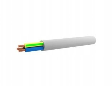 Kabull elektrik Elektrokabel H05VV-F OWY, 3x0.75mm², fleksibël, i bardhë