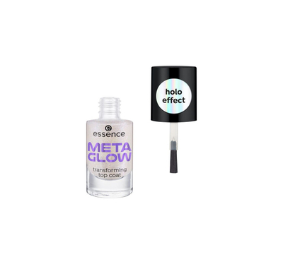 Shtresë e sipërme për thonjë Essence Meta Glow Top Coat, 8 ml