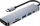 Hub USB C 6 në 1, HDMI, USB 3.0, lexues karte SD, gri