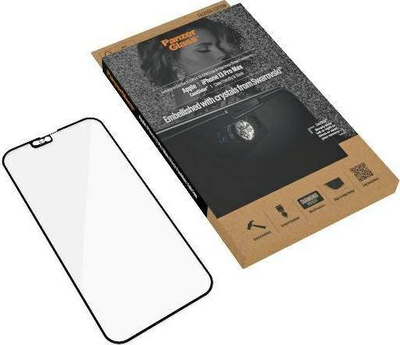 Xham mbrojtës PanzerGlass E2E Microfracture për iPhone 13 Pro Max 6.7", CamSlider antibakterial, i zi