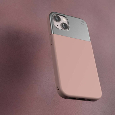 Mbulesë telefoni Atom Studios Split Silicone MagSafe për iPhone 13, rozë Pink Clay