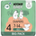 Pelenë bebe Moomin Baby, madhësia 4 7-14 kg, 63 copë, e bardhë