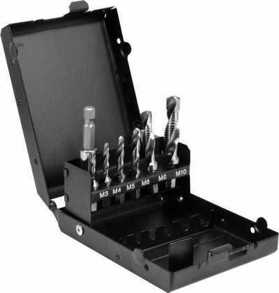 Set matrapikësh me fije Yato YT-44849, M3-M10, 7 copë, me mbajtës HEX 1/4"