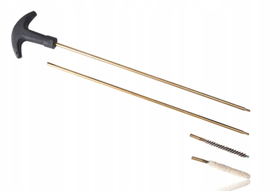 Сет за чистење LEADER 5.5 mm, метален, за оружје, црн