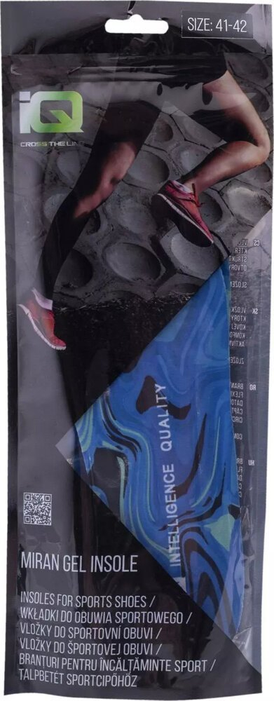 Taban xheli Elbrus Miran Gel Insole, thith goditjet, kundër rrëshqitjes, blu
