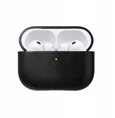 Mbështjellës lëkure Nomad Modern Horween për AirPods Pro 3, i zi