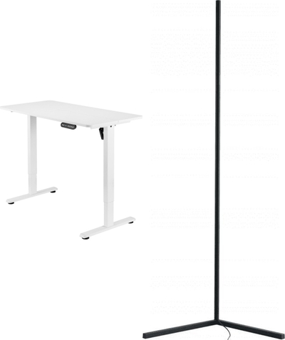 Set tavoline pune me llampë Mozos ED PRO WH, 120 x 60 cm, LED, e bardhë dhe e zezë