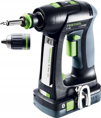 Makine kaçavidë-trapano pa kabllo Festool C 18 HPC 4.0 I-Set, 18V, 4.0Ah Li-Ion, e zezë