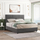 Krevat dopio BED SOLEDAD HM627.20, me kuti depozitimi, 160x200 cm, gri