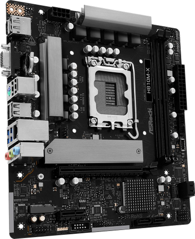 Pllakë amë Asrock H810M-X, Intel LGA 1851, DDR5, Micro ATX