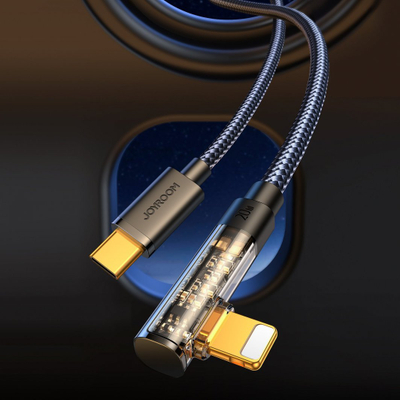 Kabllo karikimi Joyroom JYR652, USB C në Lightning, 1.2m, 20W, e zezë
