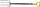 Pirun kopshti Solid Compost Forks, 126 cm, dorezë D, jeshile
