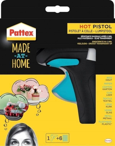 Pistoletë ngjitësi Pattex Glue Gun, me silikon të nxehtë, 6 shkopinj përfshirë