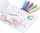 Set libër ngjyrosje KIDEA Fairies, 10 fletë, 5 markera me stampues, shumëngjyrësh