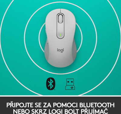 Maus Logitech M650L, i bardhë
