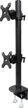 Krah monitori Neomounts FPMA-D960DVBLACKPLUS, për 2 monitorë 17-49", montim vertikal, i zi