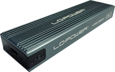 Kuti eksterne për SSD M.2 LC-Power LC-M2-C-MULTI-3, NVMe dhe SATA, antracit