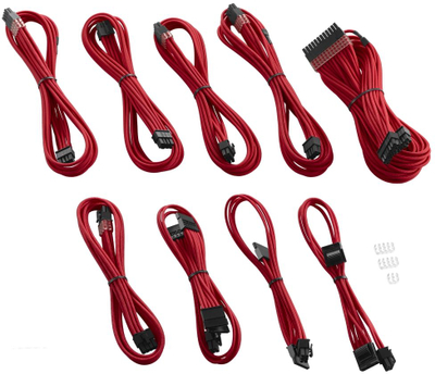 Сет кабли за напојување CableMod PRO ModMesh C Series, за Corsair AXi HXi RM, црвена