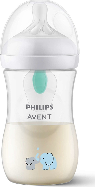 Biberon Avent SCY673/81, 260 ml, Natural Response, me elefant